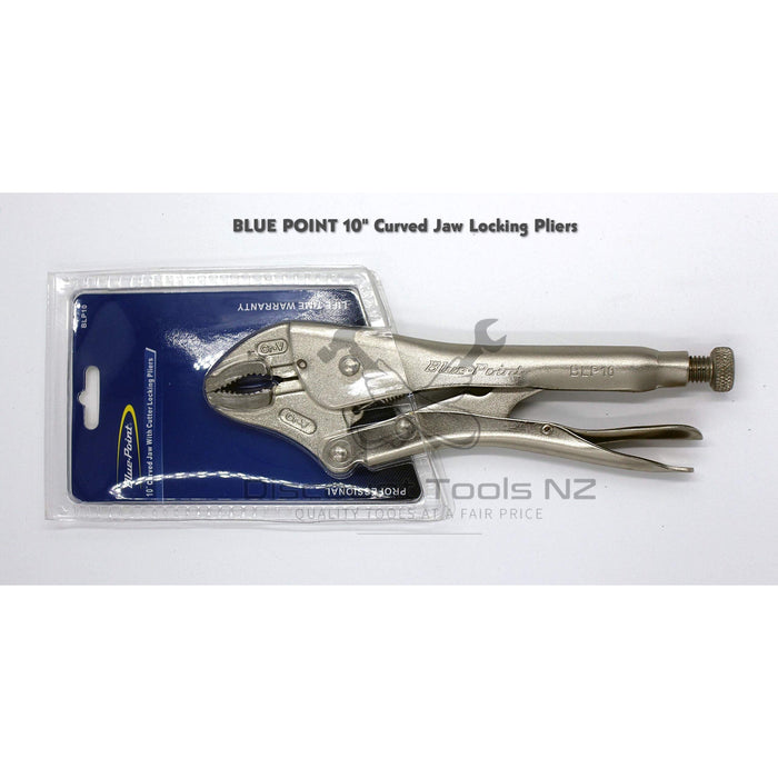 Blue Point 10" Curved Jaw With Cutter Locking Pliers