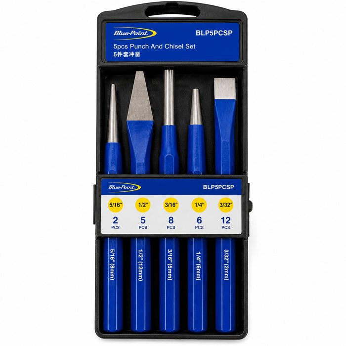 Black Blue-Point 5 Piece Punch & Chisel Set – BLP5PCSP Punch & Chisels