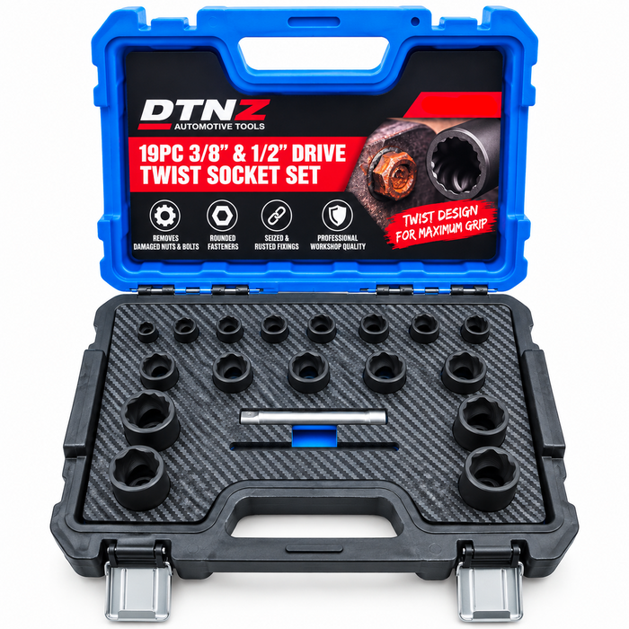 White Smoke DTNZ 19PC 3/8" & 1/2" Drive Twist Socket & Bolt Extractor Set Socket Sets