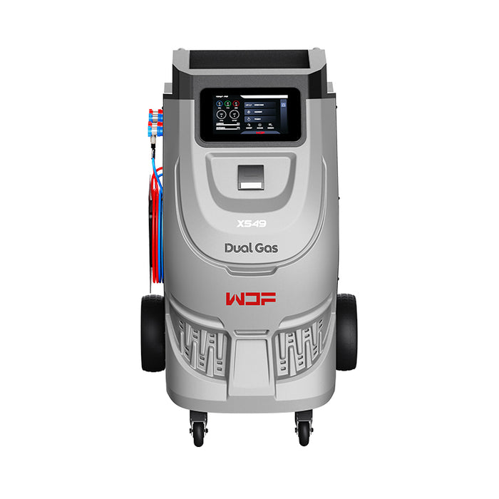Gray Wonderfu X549 Dual Gas Fully Automatic A/C Service Unit ( R134A & R1234yf ) Air Conditioning Machine