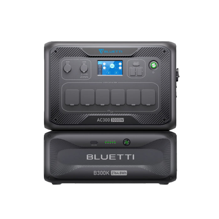 Dark Slate Gray Bluetti AC300 + B300K Expandable Home & Power Station | 3000w ( 6000w Surge) 2765WH Power Station