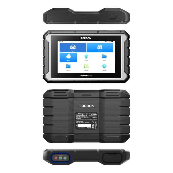 Dark Slate Gray TOPDON ArtiDiag900 BT, Diagnostic Scan Tool, Bluetooth, ECU Coding Diagnostic Scanner