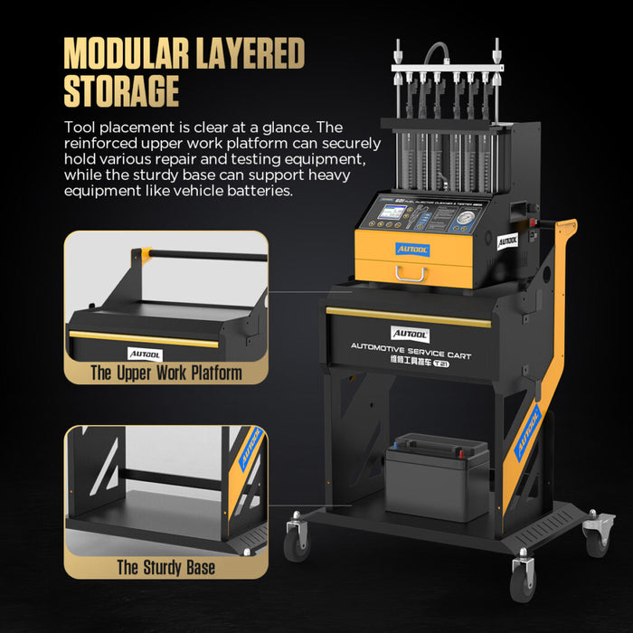 Black AUTOOL T21 – Mobile Maintenance Diagnostic Tool Cart Tool Cart / Workshop Trolley