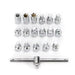 Light Gray DTNZ 18pcs Oil Drain Sump Plug Key Socket Wrench Set Socket Sets