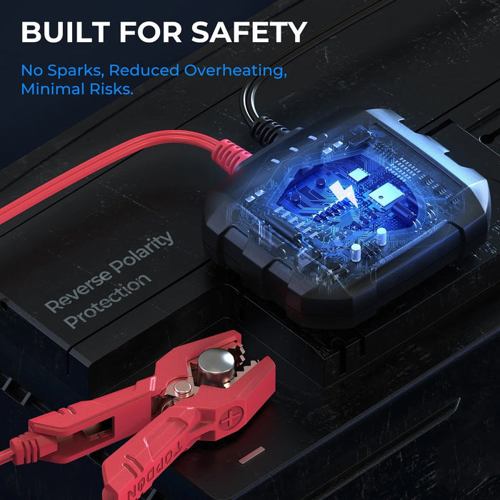 Black Topdon BTMobile Pro Battery Tester Vehicle Battery Testers