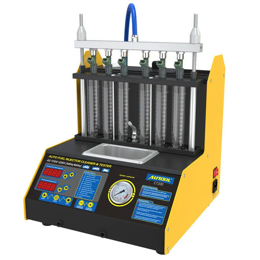 Light Goldenrod AUTOOL CT200 6 Cylinder Fuel Injector Cleaner & Tester Fuel Injector Cleaner