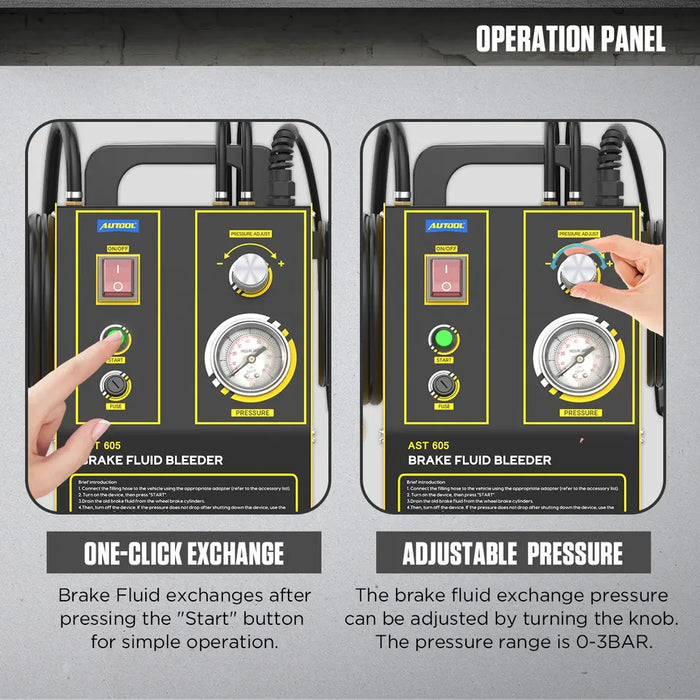 Gray AUTOOL AST605 Automatic Pulsating Brake Fluid Bleeder Machine BRAKE BLEEDER