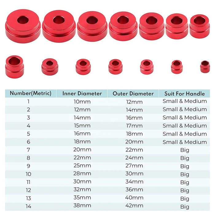 White Smoke DTNZ 33PC Master Bushing Bearing Seal Removal Installation Driver Set Tool Kit bush bearing installer