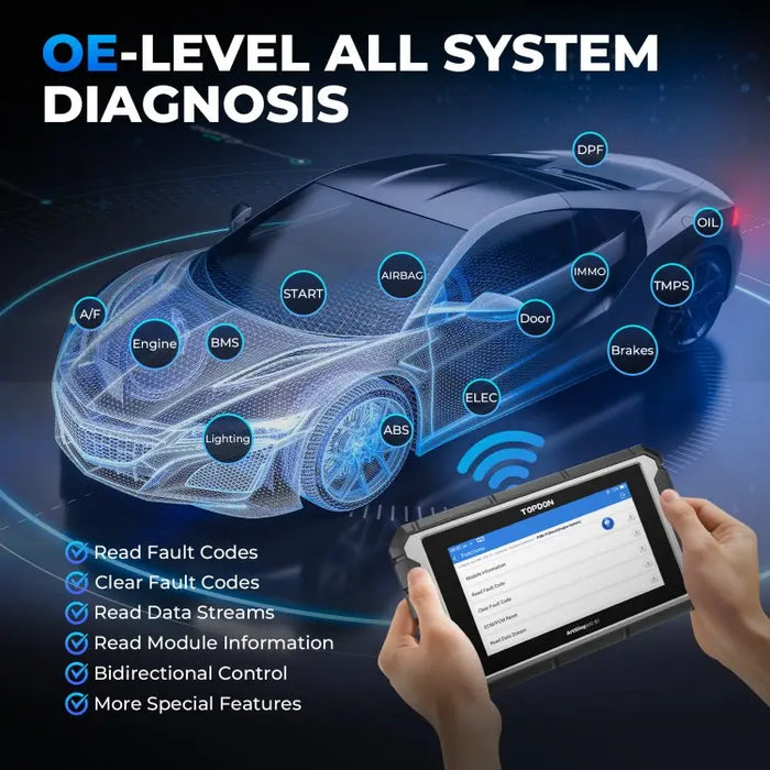 Dark Slate Gray TOPDON ArtiDiag900 BT, Diagnostic Scan Tool, Bluetooth, ECU Coding Diagnostic Scanner