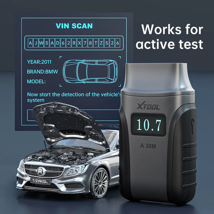 Dark Slate Gray XTOOL Anyscan A30M Diagnostic Scan Tool With Odometer Correction, OBD2 Diagnostic Scan Tool