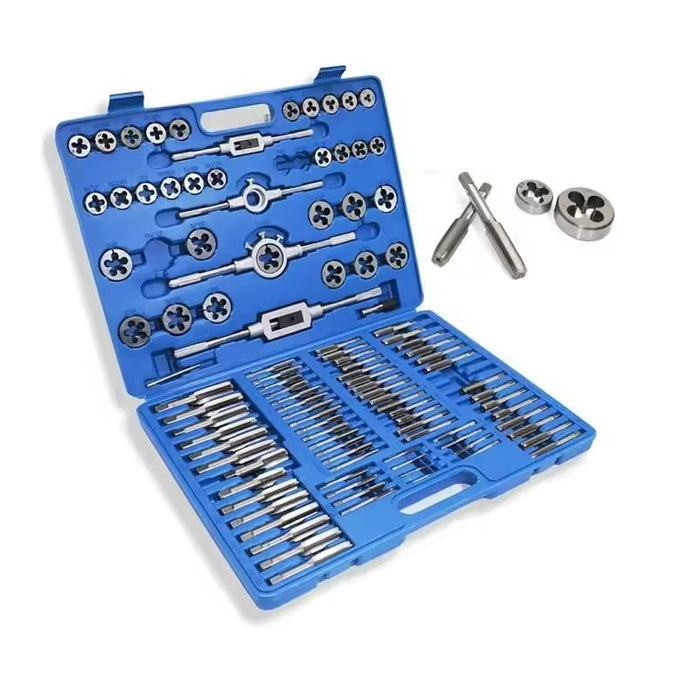 Steel Blue DTNZ 110PCS M2-M18 Tap &  Die Set Metric, UNF, UNC Tap & Die Set