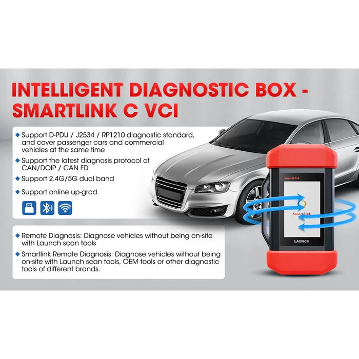 Light Gray LAUNCH X-431 PAD VII Elite Professional Diagnostic Scan Tool, EV Battery Diagnostics & Health Check