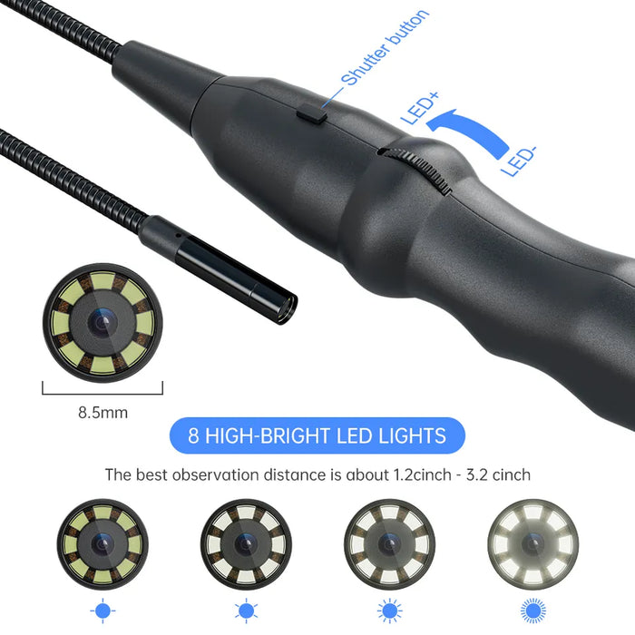 Dark Slate Gray XTOOL XV100 HD Flexible Snake Inspection Videoscope Video Scope