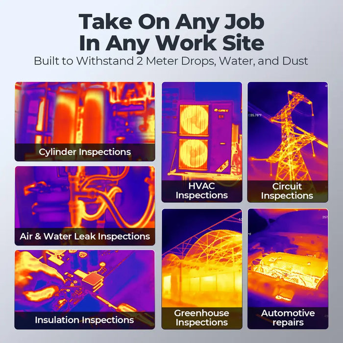 Midnight Blue TOPDON TC003 Thermal Imaging Camera 5 inch Touch Screen Android Tablet