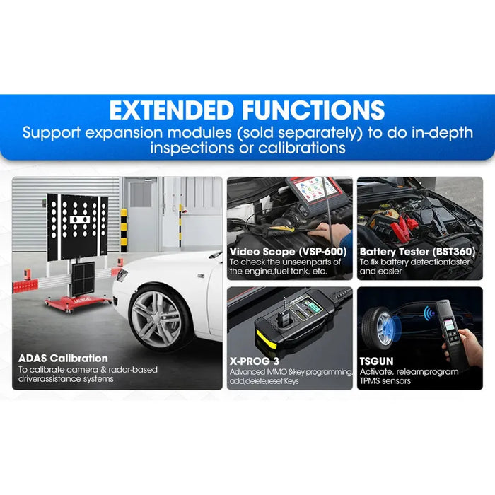 Light Gray LAUNCH X431 Pro3 APEX & Smart Link HD 12v-24v Cars & Trucks Diagnostic Scan Tool Diagnostic Scan Tool