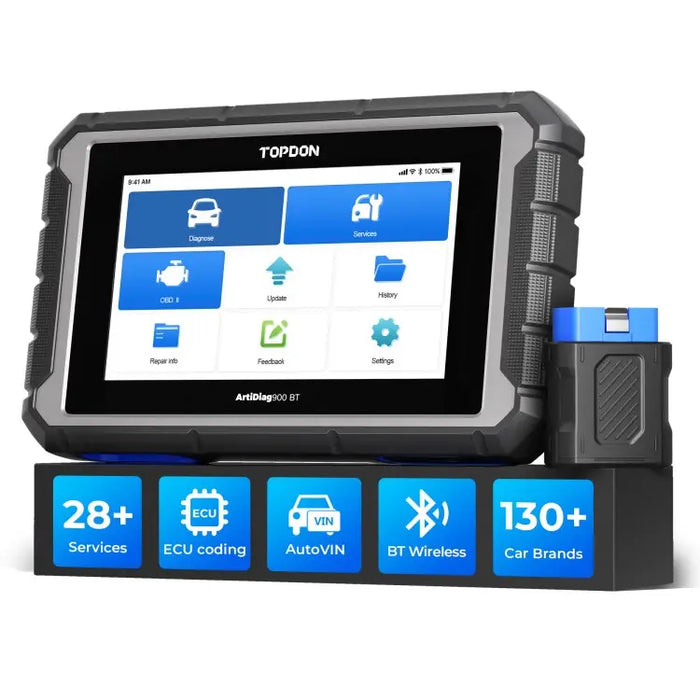 Dark Slate Gray TOPDON ArtiDiag900 BT, Diagnostic Scan Tool, Bluetooth, ECU Coding Diagnostic Scanner