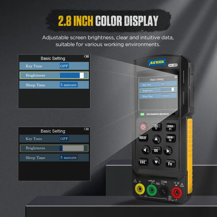 Dark Slate Gray AUTOOL DM301 Oscilloscope Automotive Digital Auto-Ranging Multimeter Multimeter