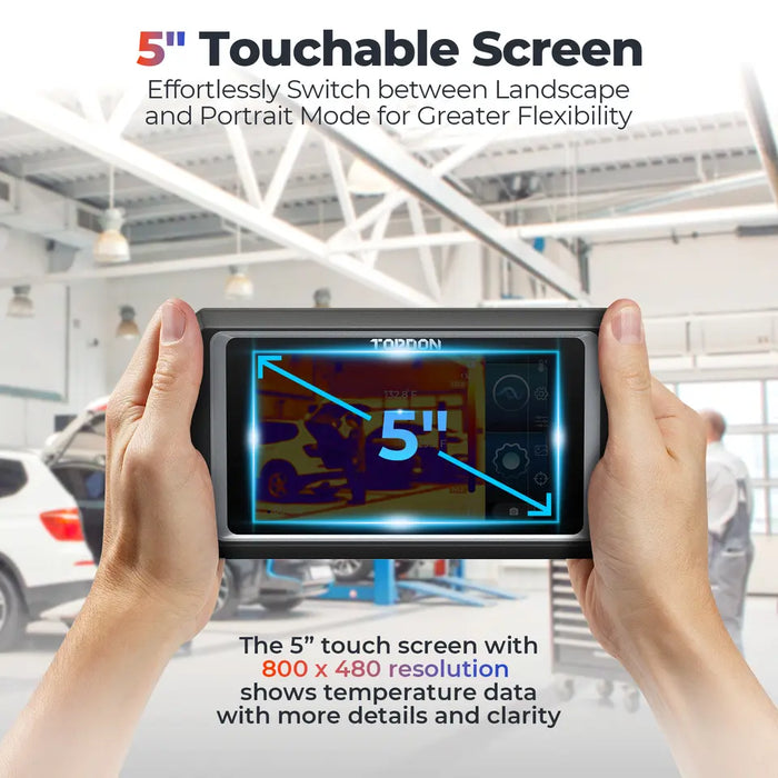 Light Gray TOPDON TC003 Thermal Imaging Camera 5 inch Touch Screen Android Tablet