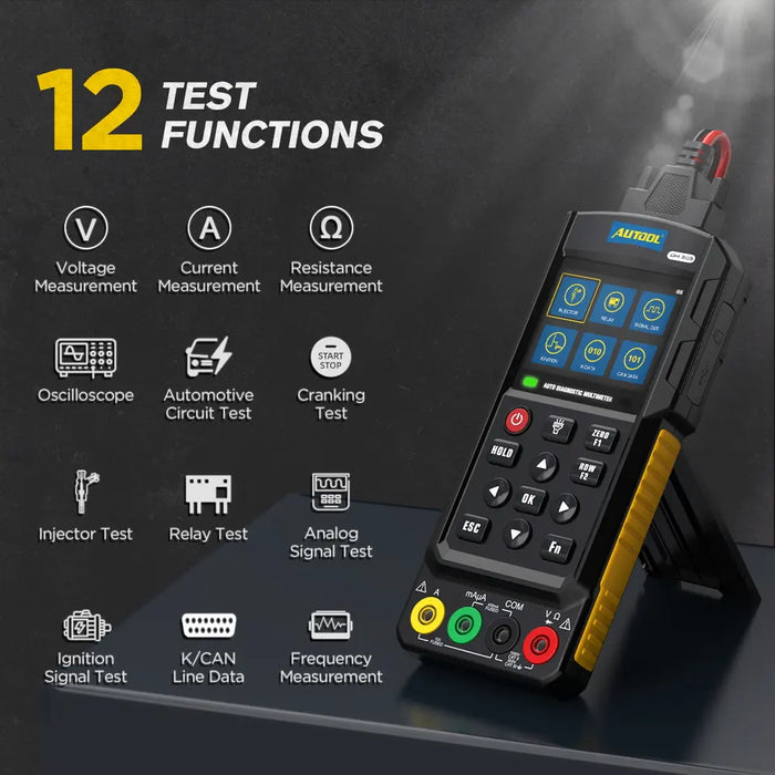 Dark Slate Gray AUTOOL DM303 Auto Diagnostic Digital Multimeter Oscilloscope Ammeter Analog Signal Test Ohmmeter Car Circuit Tester with K/CAN Multimeter