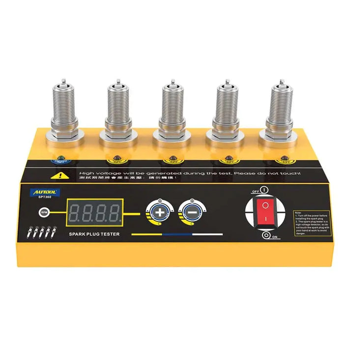 Dark Slate Gray AUTOOL SPT360 Car Five Port Spark Plug Tester Spark Plug Tester
