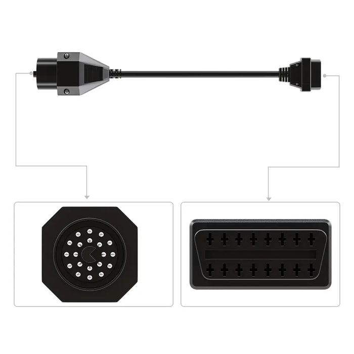 HD Truck & Commercial Vehicle OBD2 Cable Plug Adapters
