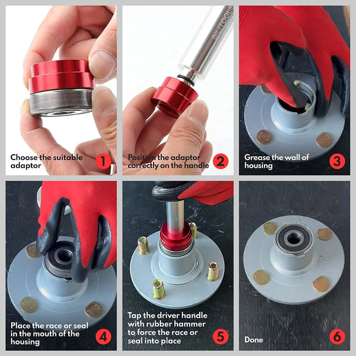 Gray DTNZ 33PC Master Bushing Bearing Seal Removal Installation Driver Set Tool Kit bush bearing installer