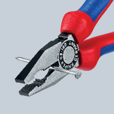 Light Steel Blue Knipex 180mm Combination Pliers 03 02 180 Pliers