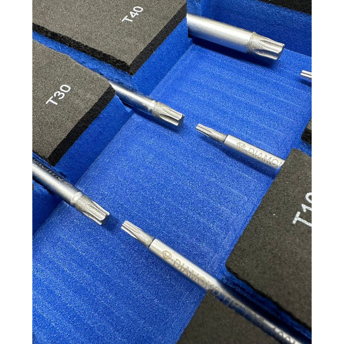 Steel Blue Blue Point Tools EVA Tool Holder Set - 8 pieces Torx Screwdriver Set Screwdrivers