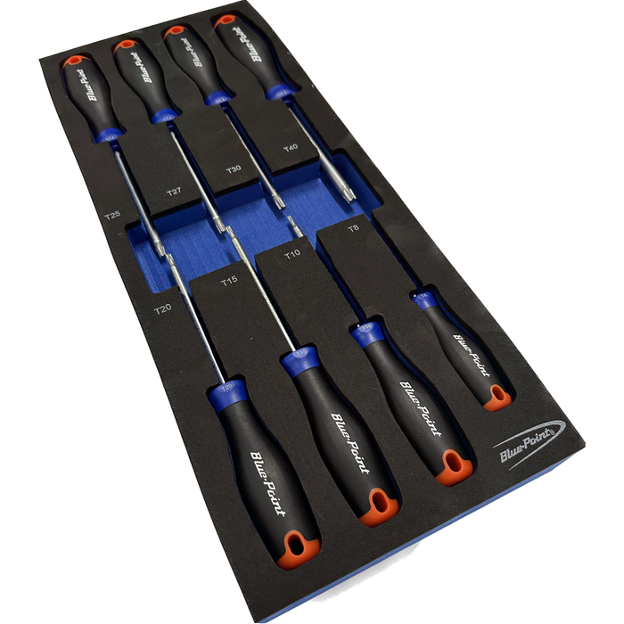 Blue Point Tools EVA Tool Holder Set - 8 pieces Torx Screwdriver Set