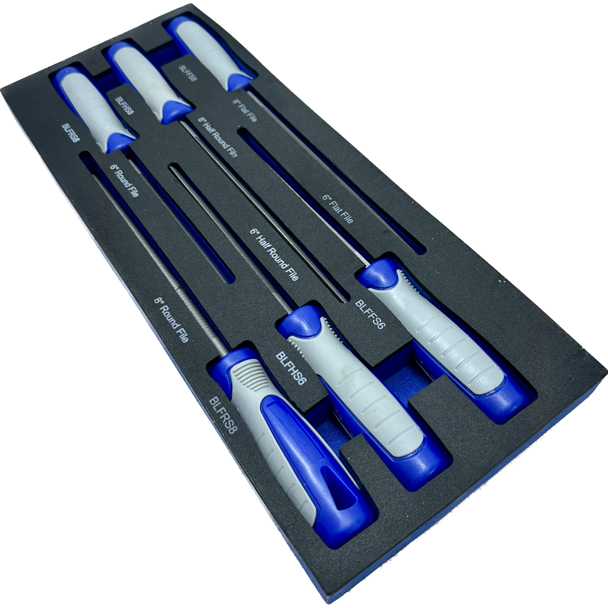 Blue Point 6 Inch Bit Set Blue Point 6 Piece File Set Foam Organiser BPS17A — Discount Tools NZ