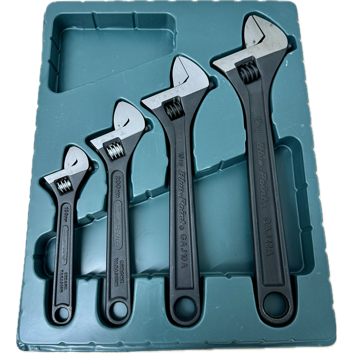 Blue Point 4pc Adjustable Wrench Set (6–12")
