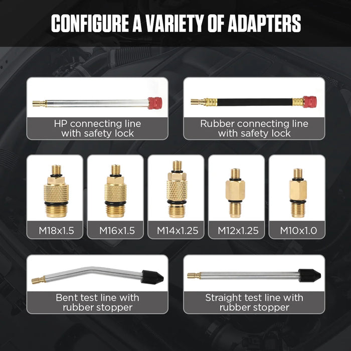Black AUTOOL PT610 Digital Petrol Compression Tester Compression Tester