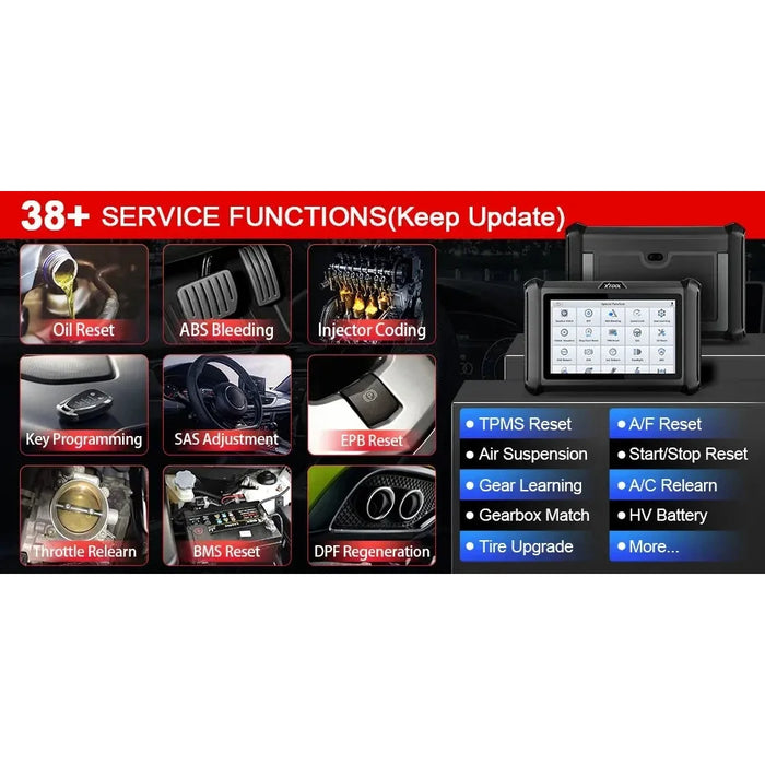 Light Coral XTOOL XT70W Car Diagnostic Scan Tool, Key Coding, Odometer Correction Diagnostic Scanner