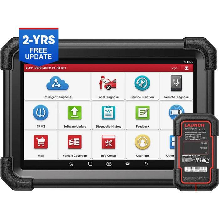Misty Rose LAUNCH X431 PRO3 Apex 10.1" Bi-Directional Diagnostic Scan Tool ( NEW 2023 )