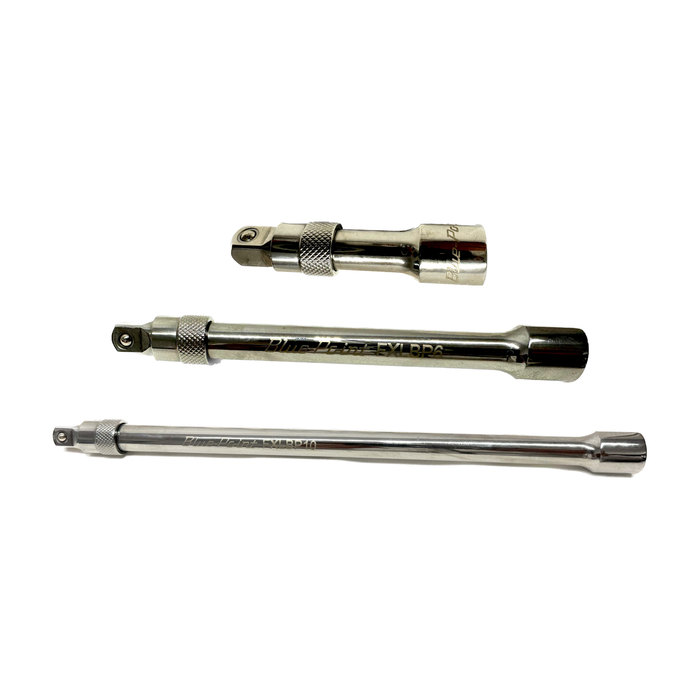 Dark Gray Blue Point Tools 3/8" Locking Extension 3" - 24", 6 Sizes Extensions