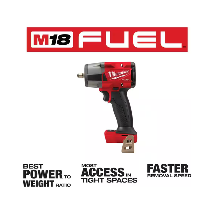 Firebrick Milwaukee M18 FUEL GEN-2 18V Mid Torque 3/8 in. Impact Wrench (Tool-Only)