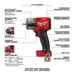 Dim Gray Milwaukee M18 FUEL GEN-2 18V Mid Torque 3/8 in. Impact Wrench (Tool-Only)