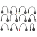 Dark Slate Gray Motorcycle OBD Cables for Topscan Moto Cable