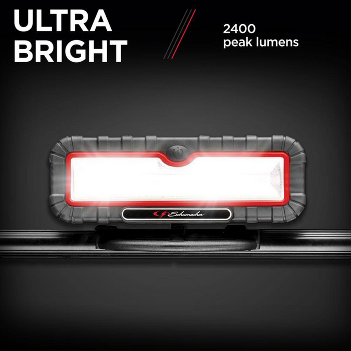 Black Schumacher SL924 Portable Under-the-Hood LED Work Light 2400LM Inspection Lights