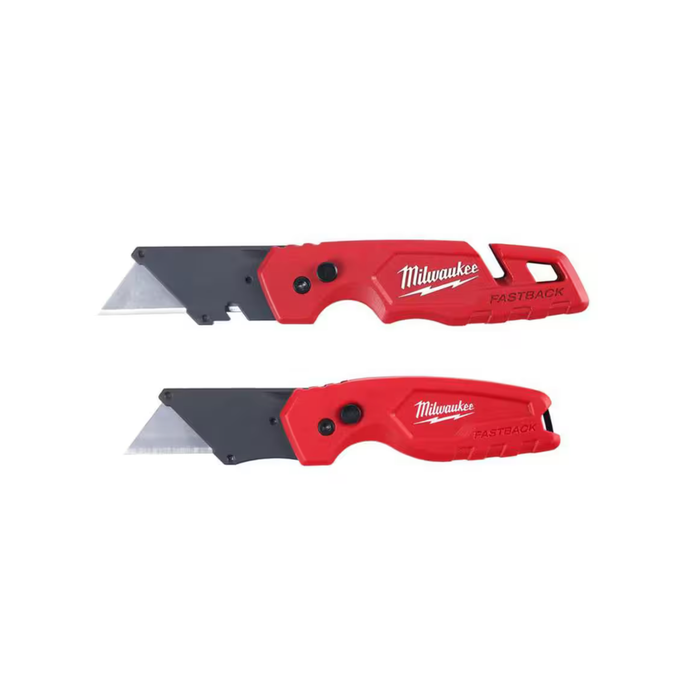 Firebrick Milwaukee Fastback Utility Knife Folding ( 2 Pack ) Craft Knife Blades