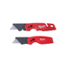 Firebrick Milwaukee Fastback Utility Knife Folding ( 2 Pack ) Craft Knife Blades
