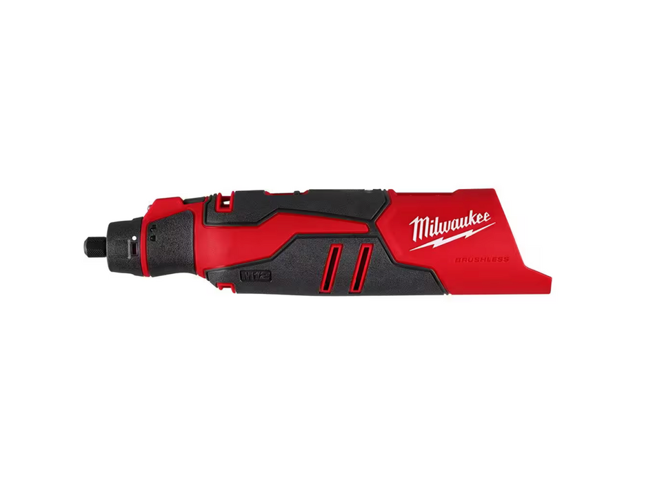 Dark Slate Gray Milwaukee M12 12V Cordless Brushless Rotary Tool (Tool-Only) Die Grinder