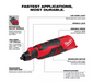 Black Milwaukee M12 12V Cordless Brushless Rotary Tool (Tool-Only) Die Grinder