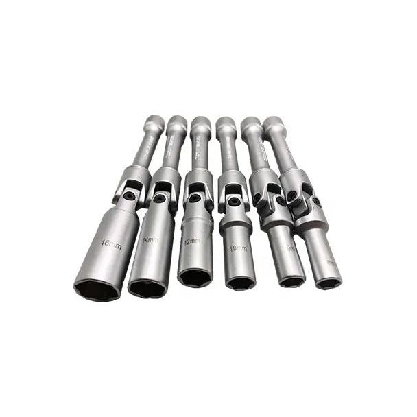 Gray DTNZ 6 Piece Extra Long Glow Plug Socket Set Glow Plug Sockets