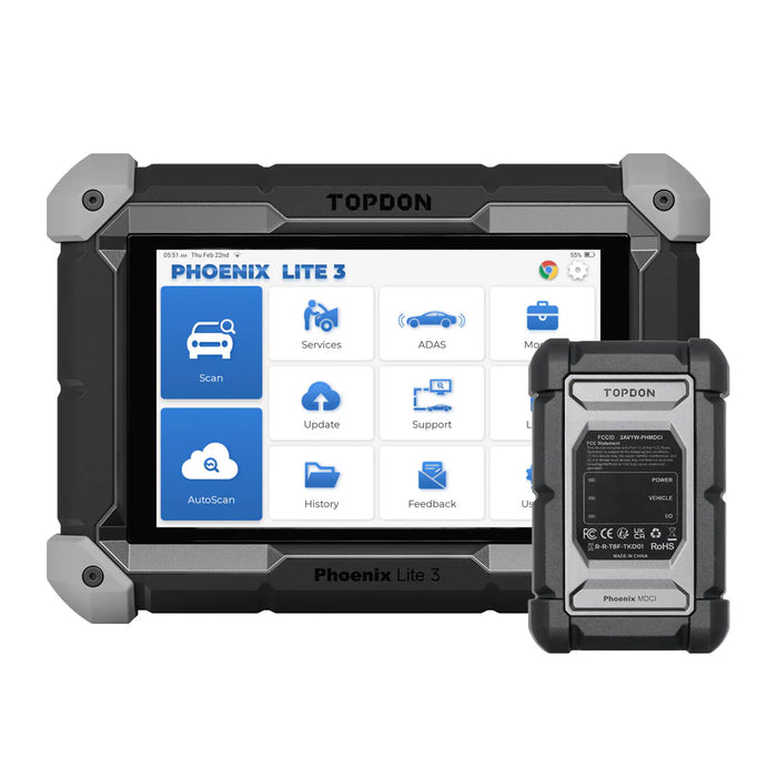 Light Gray TOPDON Phoenix Lite 3 Diagnostic Scan Tool Diagnostic Scan Tool
