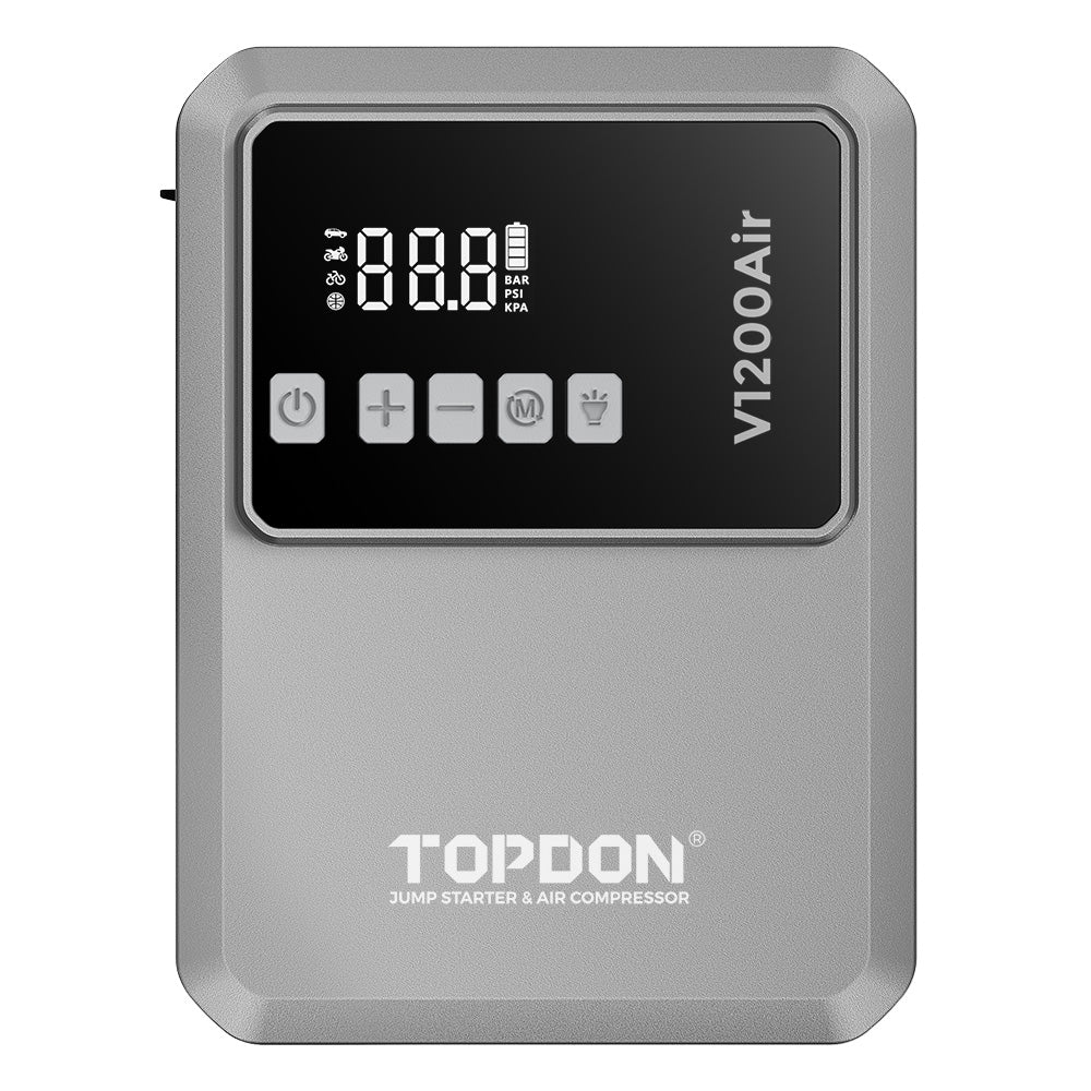 TOPDON V1200 Air Jump Starter & Tyre Inflator | 1200A Portable Power ...