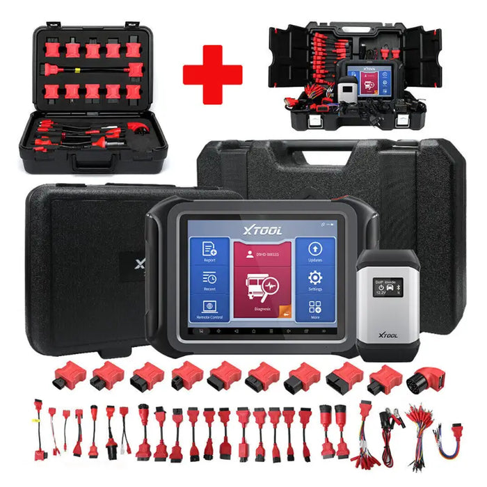 Tan XTOOL D9HD Car & Truck HD 24v/12V Diagnostic Scan Tool Diagnostic Scan Tool