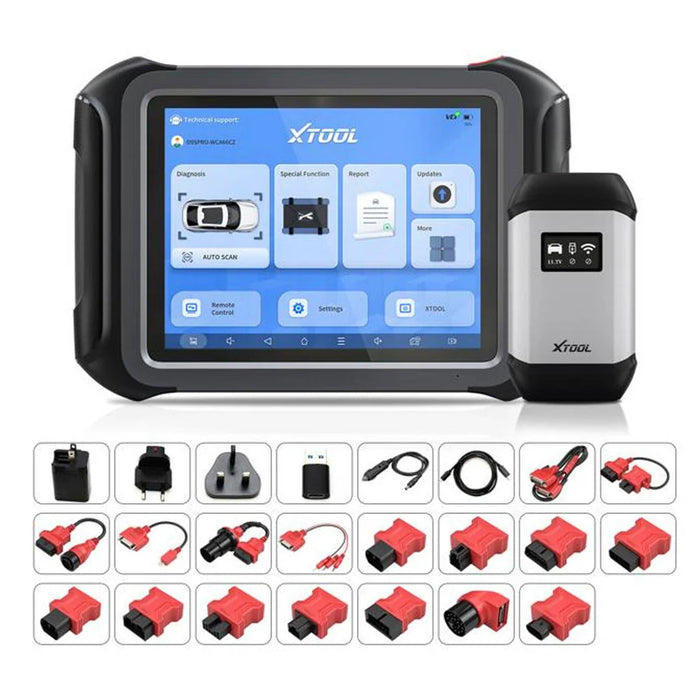 Light Gray XTOOL XT90 Diagnostic Scan Tool Topology Map, ECU Coding, Key Programming