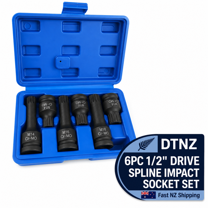 White Smoke DTNZ 6pc 1/2 Drive Spline Impact Socket Set Impact Sockets