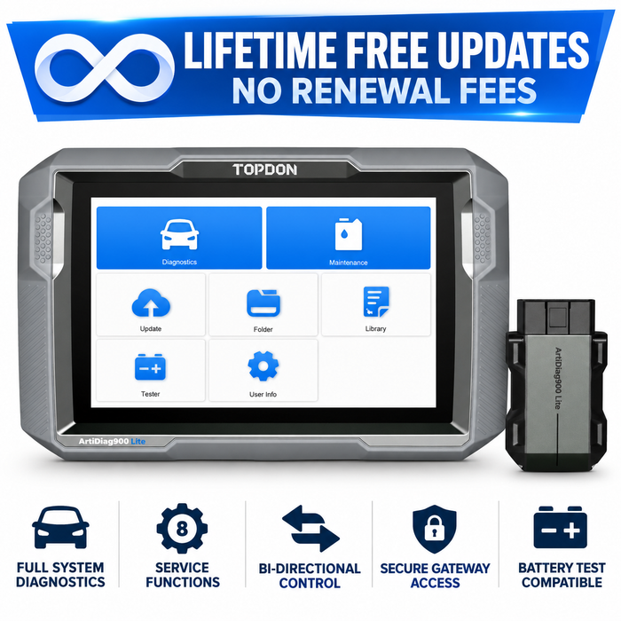 White Smoke TOPDON ArtiDiag900 Lite Diagnostic Scanner – Lifetime Free Updates Diagnostic Scan Tool